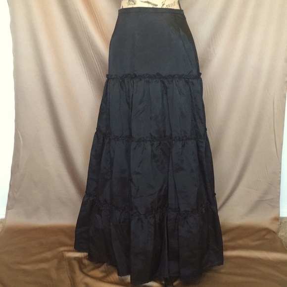 JS Collections Dresses & Skirts - Vintage Black Ruffled Layer Long Petticoat/Skirt